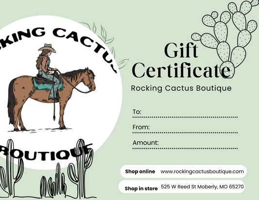 Rocking Cactus Boutique Gift Card