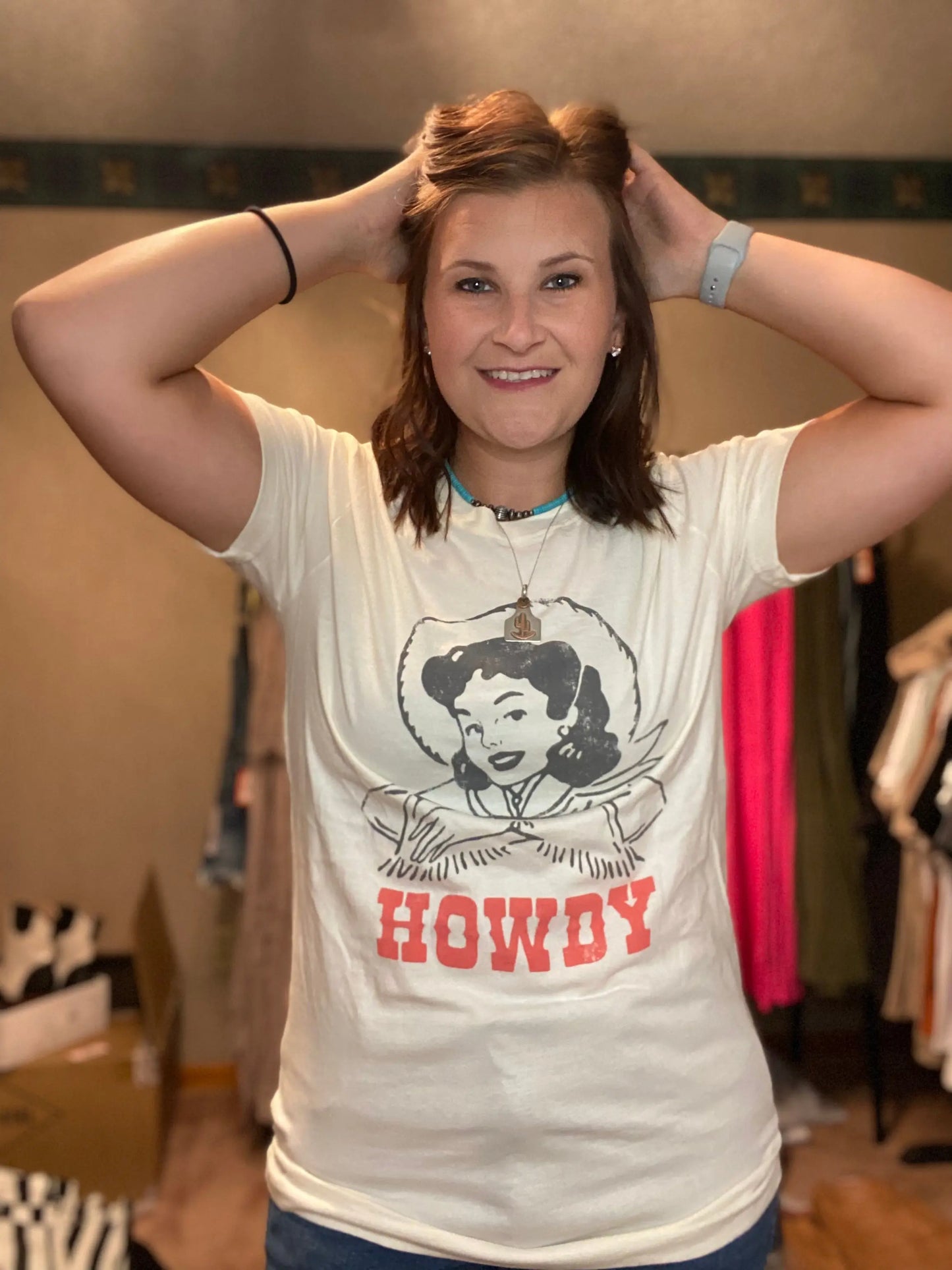 Howdy Girl Tee Rocking Cactus Boutique