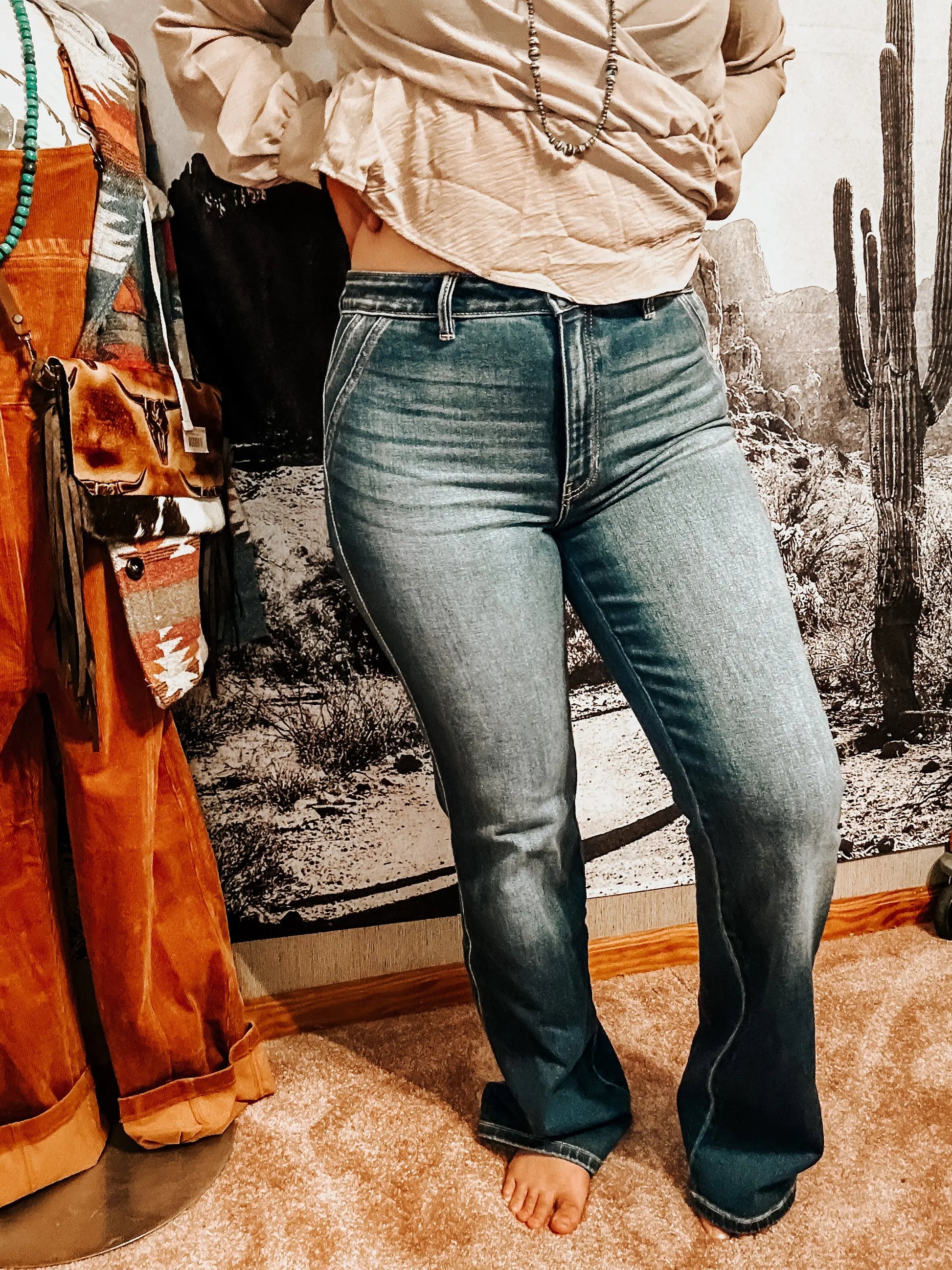 The Holly Slim Flare Rocking Cactus Boutique